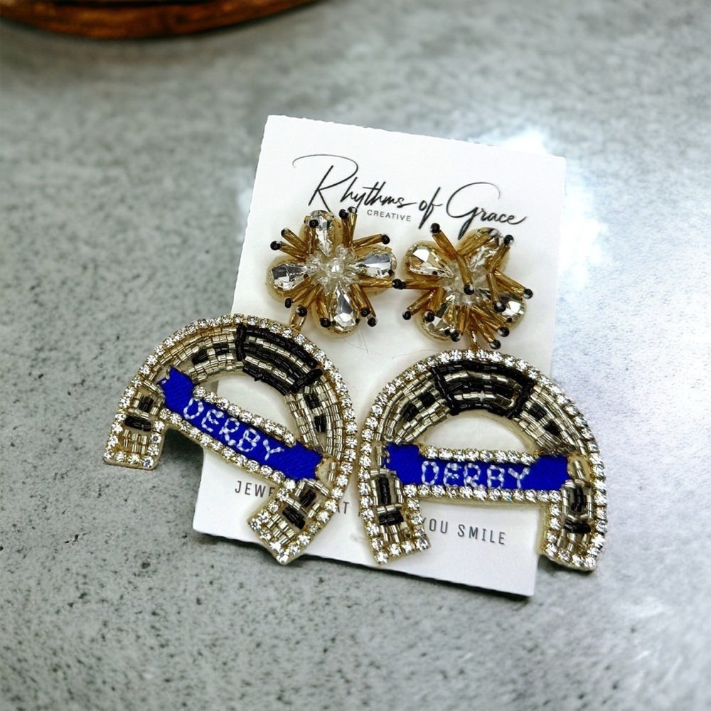 Derby Dangle Earrings – The Perfect Accessory for Derby Day! Kentucky Derby - Picture 6 of 6